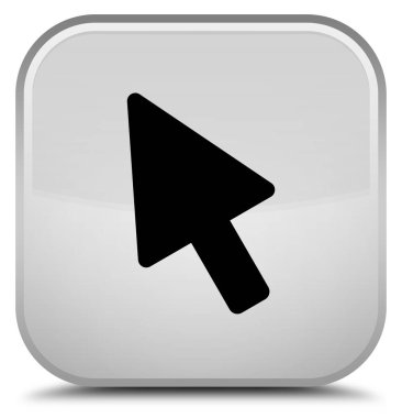 İmleç kutsal kişilerin resmi özel beyaz kare düğme