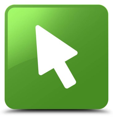 İmleç kutsal kişilerin resmi yumuşak yeşil kare düğme