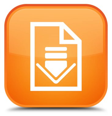Belge simgesi özel turuncu kare düğme download