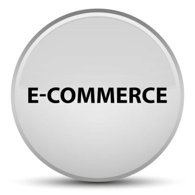 E-ticaret özel beyaz yuvarlak düğmesi