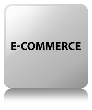 E-ticaret beyaz kare düğme