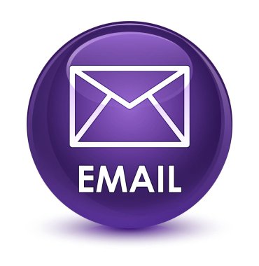 E-posta camsı mor yuvarlak düğmesini