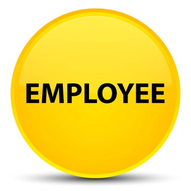 Çalışan özel sarı yuvarlak düğmesini