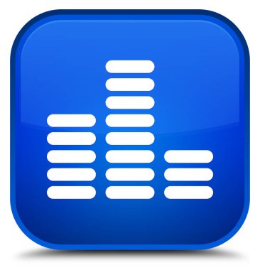 Equalizer'ı kutsal kişilerin resmi özel mavi kare düğme