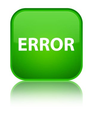 Hata özel yeşil kare düğme