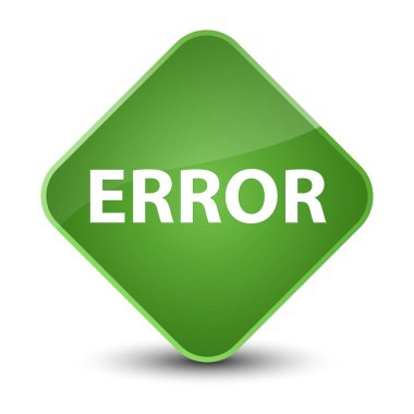 Hata zarif yumuşak yeşil elmas düğmesi