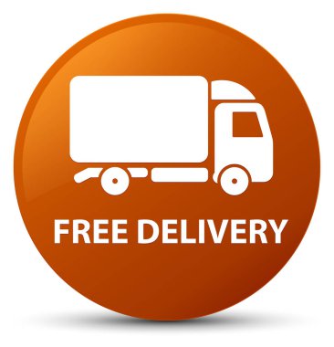 Ücretsiz teslimat kahverengi yuvarlak düğmesi