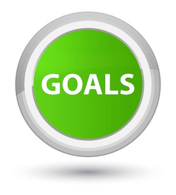 Gol asal yumuşak yeşil yuvarlak düğmesi