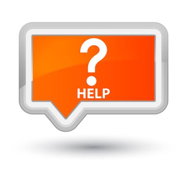 Yardım (soru simgesi) asal turuncu bayrak düğmesi