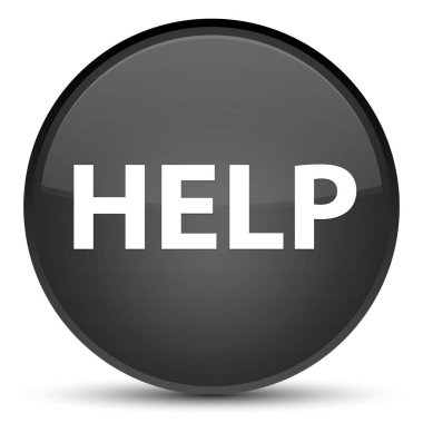 Yardım özel siyah yuvarlak düğmesi