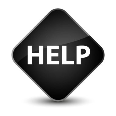 Yardım zarif siyah elmas düğmesi