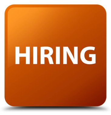 Kahverengi kare düğme işe