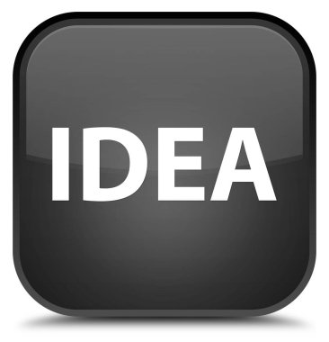 Fikir özel siyah kare düğme