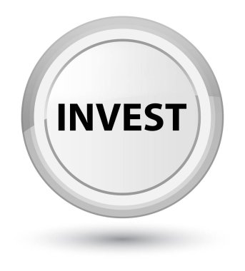 Baş beyaz yuvarlak düğmesini yatırım