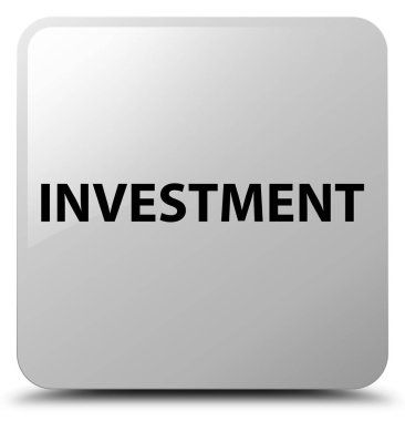 Yatırım beyaz kare düğme