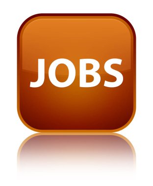 İşleri özel kahverengi kare düğme