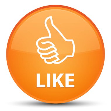 Düğme gibi özel turuncu yuvarlak