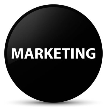 Siyah yuvarlak düğmeye pazarlama