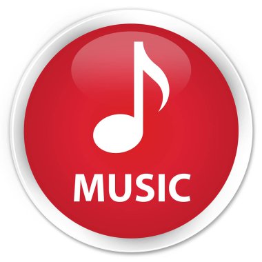 Müzik sigorta primi kırmızı yuvarlak düğmesi