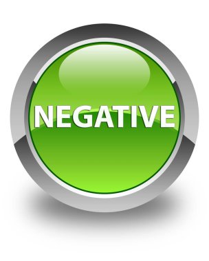 Negatif parlak yeşil yuvarlak düğme