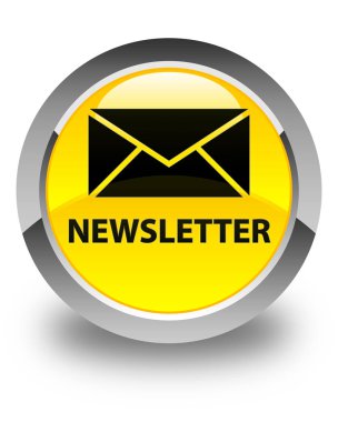 Bülten parlak sarı yuvarlak düğme