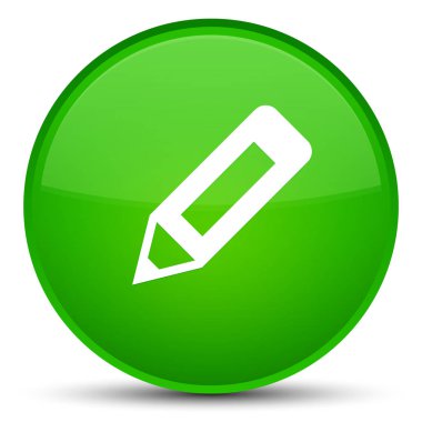 Kurşun kalem simgesini özel yeşil yuvarlak düğmesi