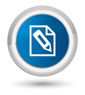 Sayfa simgesi Başbakan mavi kalem yuvarlak düğmesi