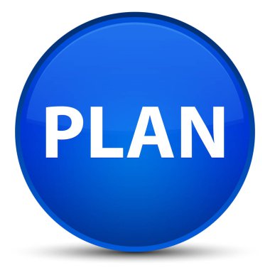 Özel mavi yuvarlak düğmeye planı