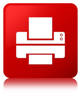 Yazıcı simgesi kırmızı kare düğmesini