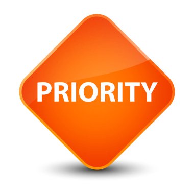 Öncelik zarif Turuncu elmas düğmesini