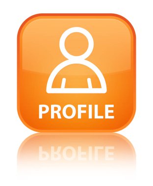 Profil (üye simgesi) özel turuncu kare düğme