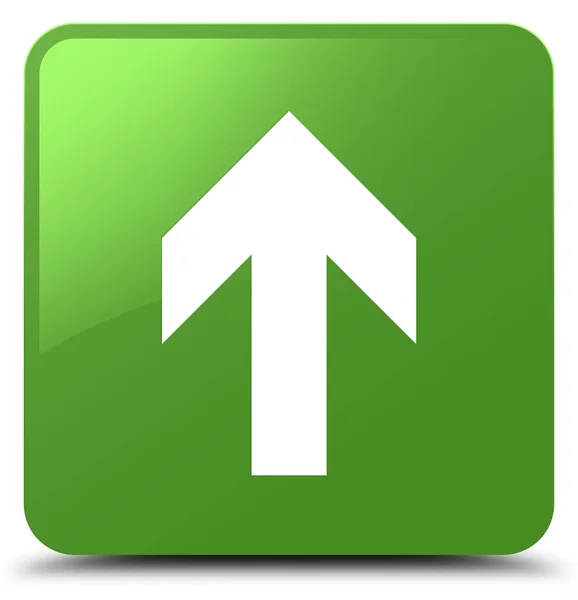 Вивантажити піктограму зі стрілкою м'яка зелена квадратна кнопка — стокове фото
