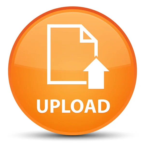 Upload (document icon) special orange round button