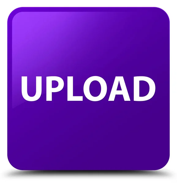 Subir botón cuadrado púrpura —  Fotos de Stock