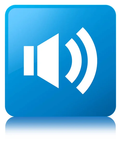 Volume icon cyan blue square button