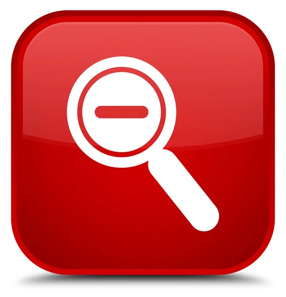 Pomniejszyć ikony specjalne placu czerwonego przycisku — Zdjęcie stockowe