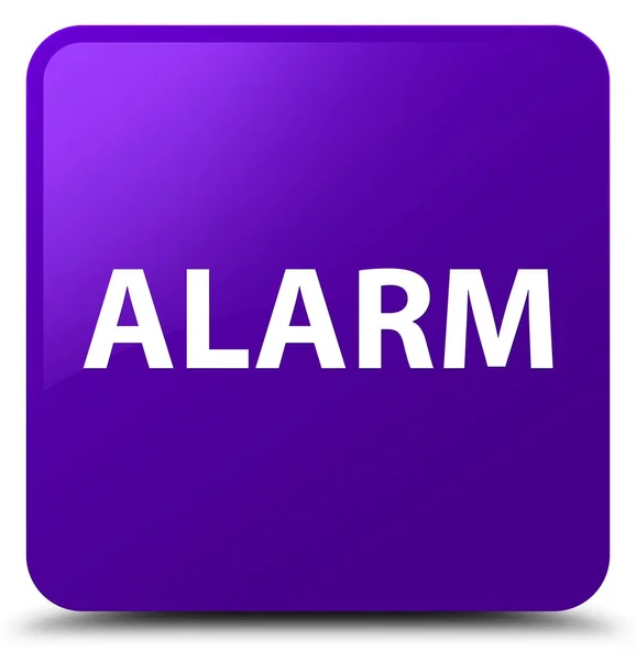 Фиолетовая кнопка тревоги — стоковое фото