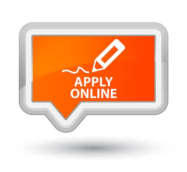 Apply online (edit pen icon) prime orange banner button