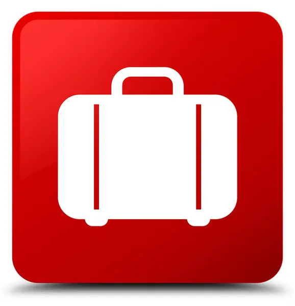 Knoop van de Rode plein van het pictogram van de tas — Stockfoto