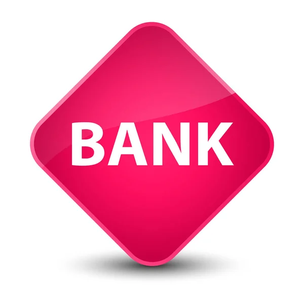 Banco elegante botão de diamante rosa — Fotografia de Stock