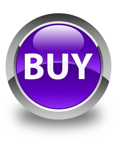 Kaufen glänzend lila runden Knopf — Stockfoto