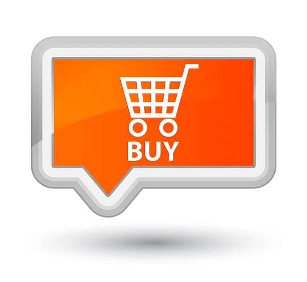 Comprar botón principal banner naranja — Foto de Stock