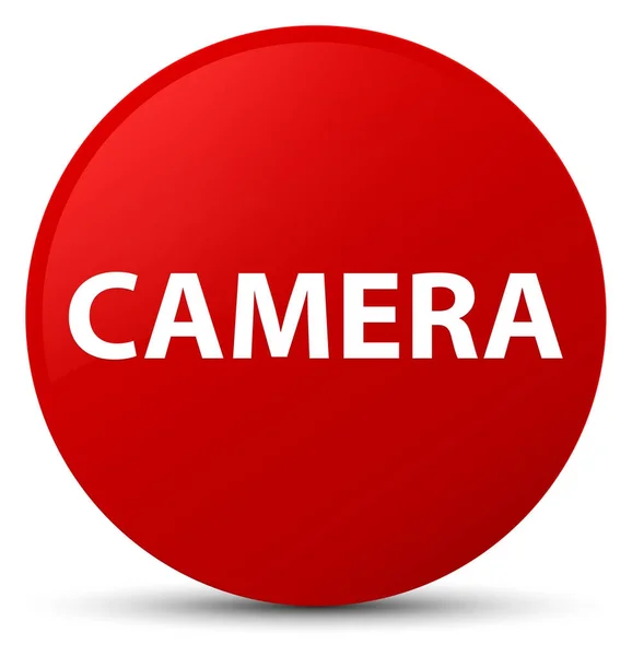 Cámara roja botón redondo —  Fotos de Stock