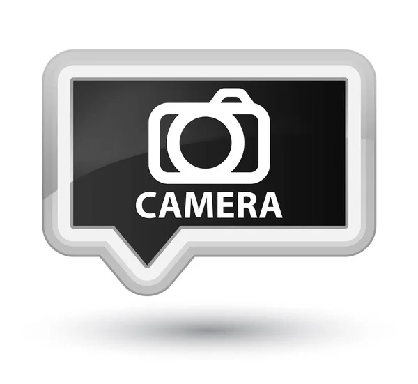 Кнопка простого чорного банера камери — стокове фото