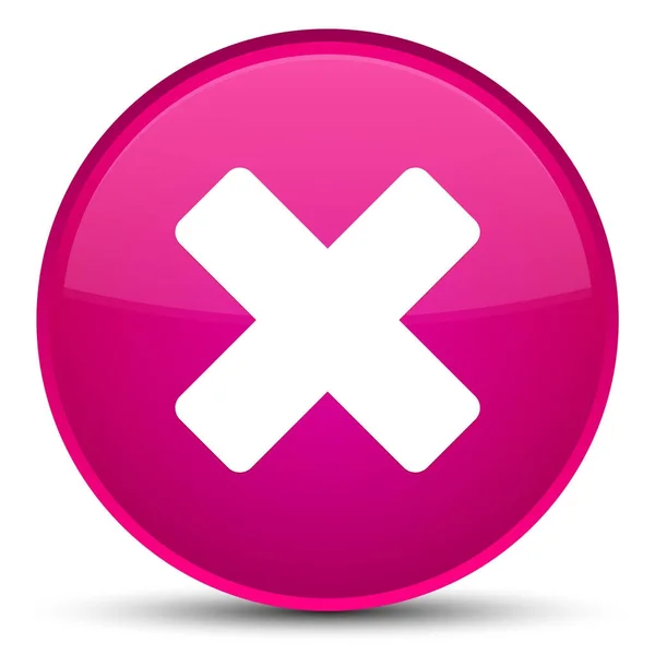 Отменить иконку специальной розовой кнопки — стоковое фото