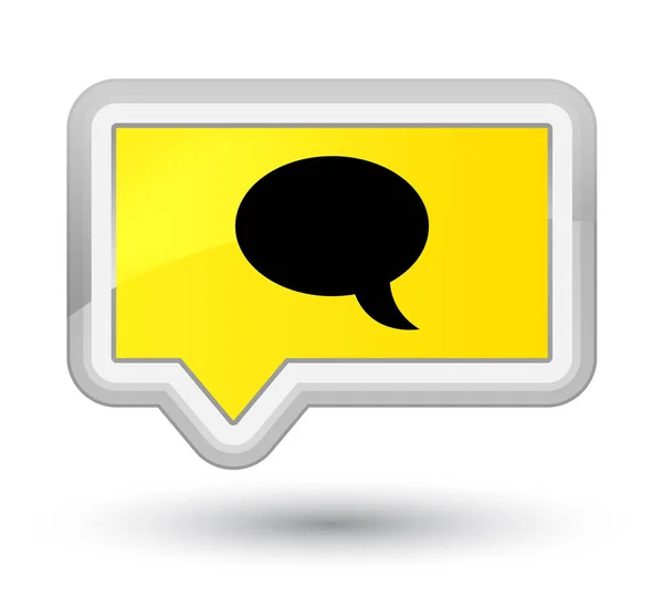 Tlačítko prime žlutý nápis chat — Stock fotografie