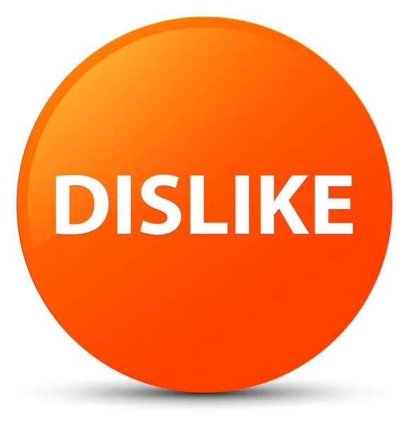 Odio botón redondo naranja —  Fotos de Stock