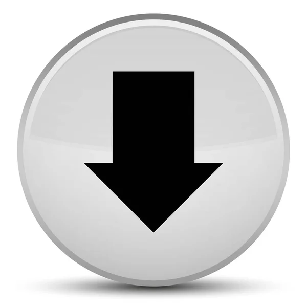 Download arrow icon special white round button — Stock Photo, Image