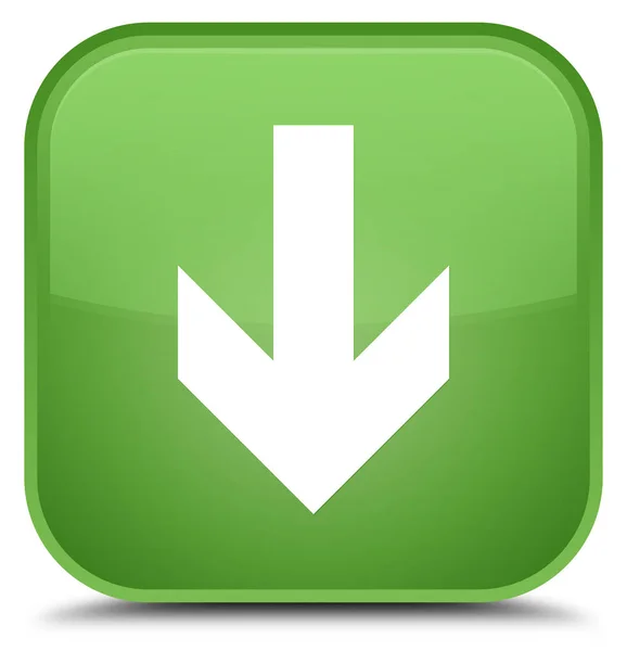 Download arrow icon special soft green square button — Stock Photo, Image