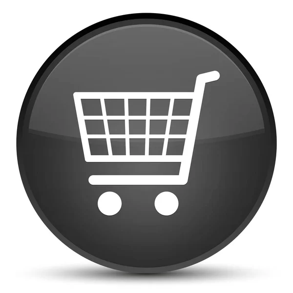 Icono de comercio electrónico botón redondo negro especial —  Fotos de Stock